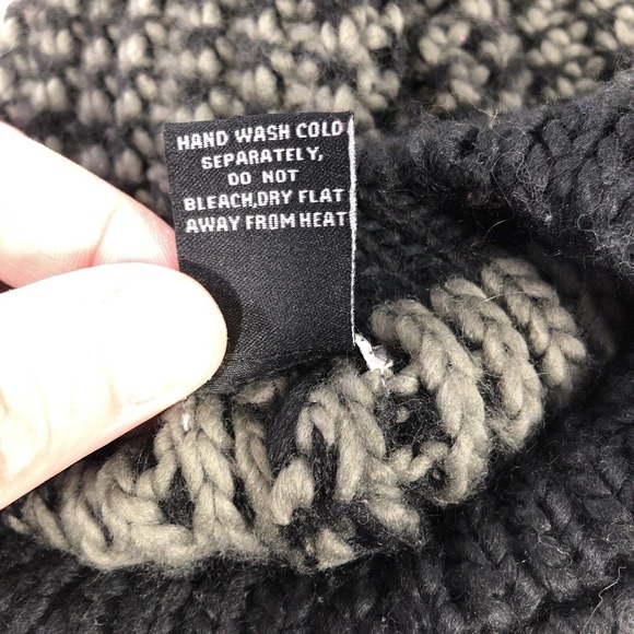 BKE BEANIE HAT CAP POM ACRYLIC GRAY PINK BEIGE ONE SIZE FITS MOST OSFM CAP - Picture 9 of 13